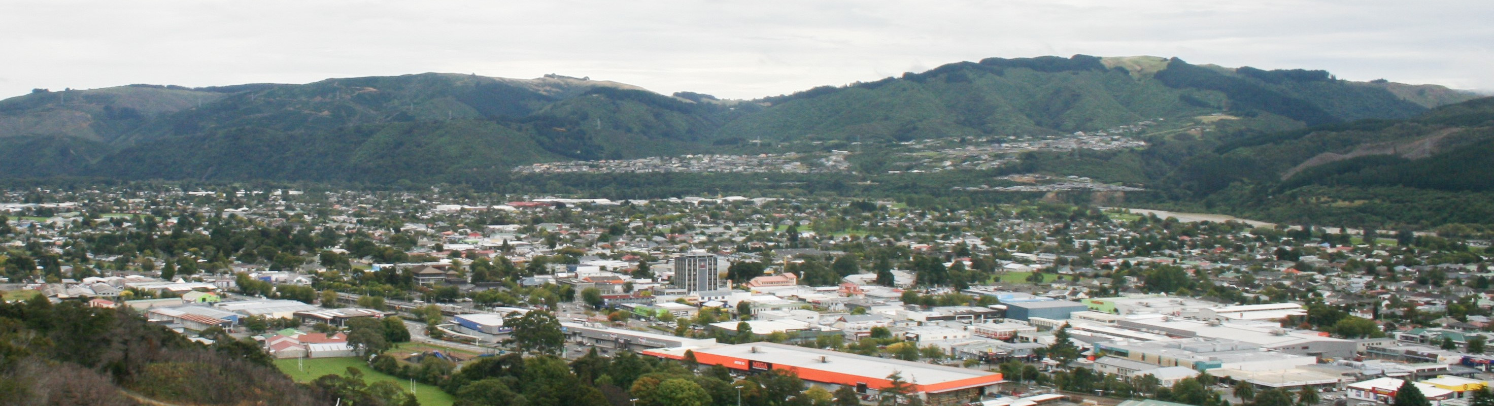 upper hutt from hills